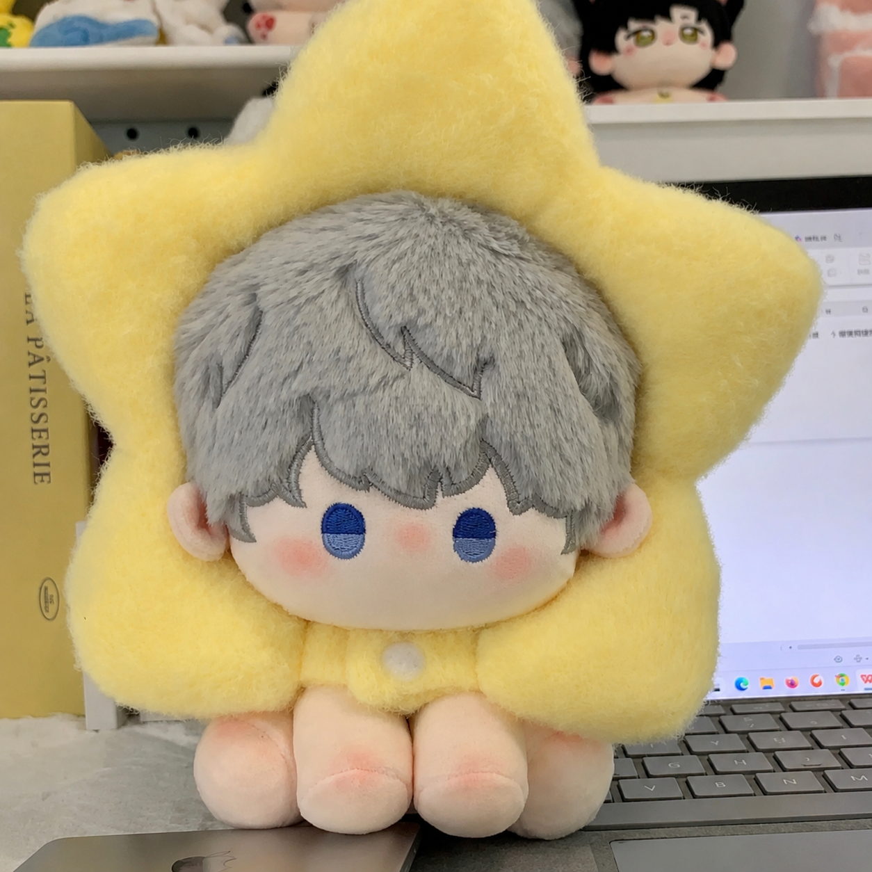 XAVIER-Sitting Cotton Doll with Headgear 6”（15cm）