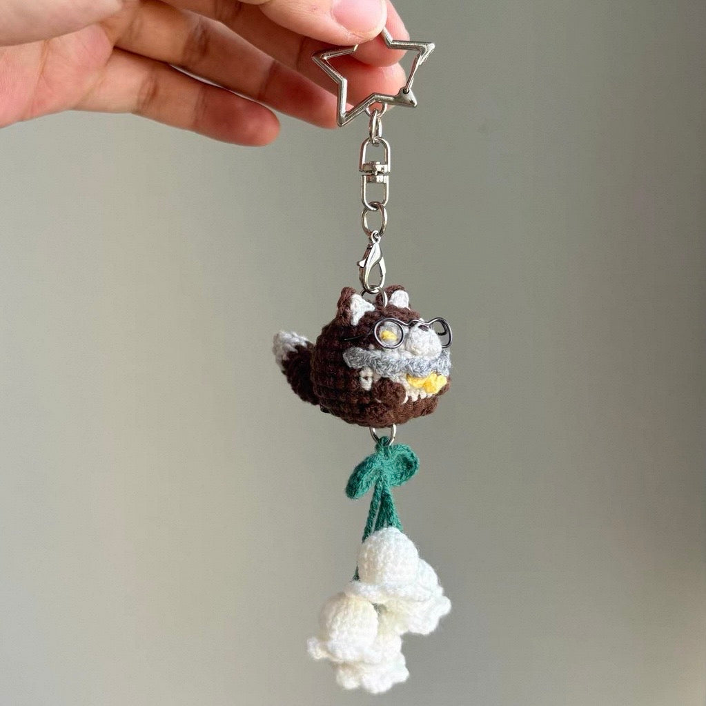 VALKO-100% Handmade Knitted No.1 Wolfie Pendant