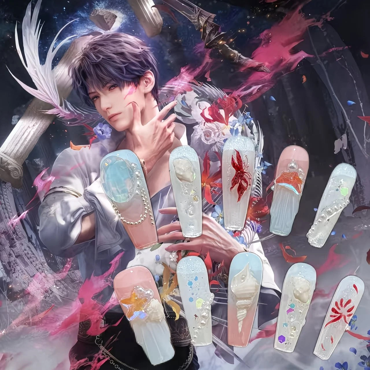 RAFAYEL-Series Concept Wearing Nails Set