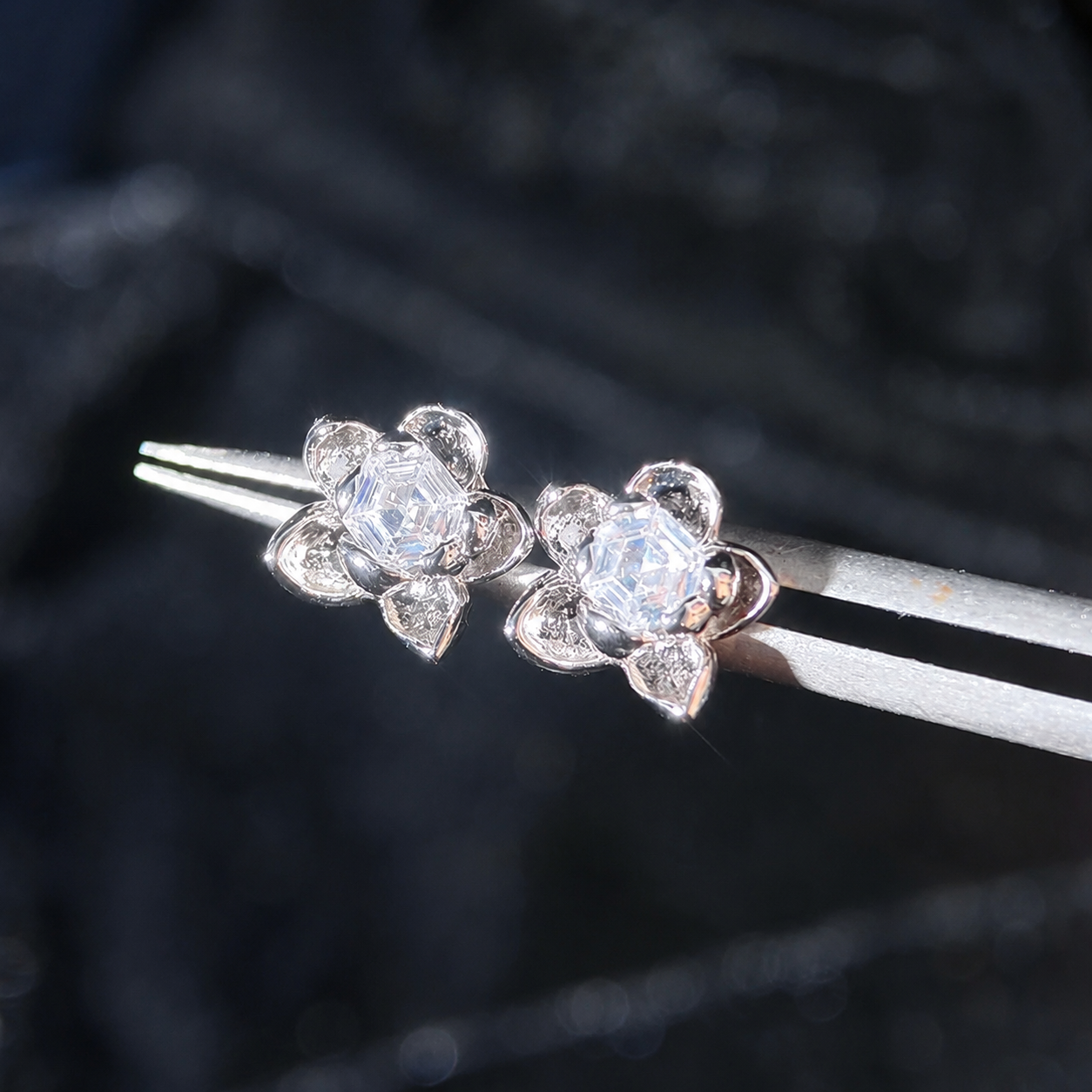ZAYNE-Iceborn Warmth Wedding Card Earrings