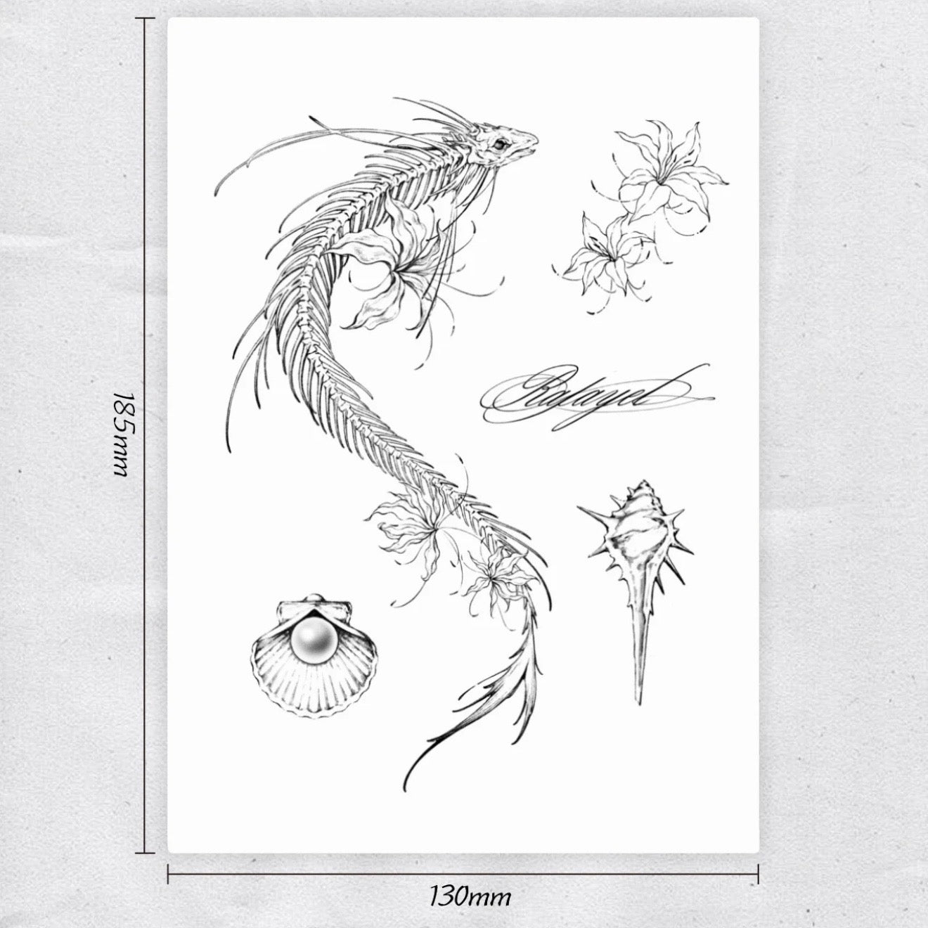 RAFAYEL-Herbal Grass Texture Tattoo Sticker