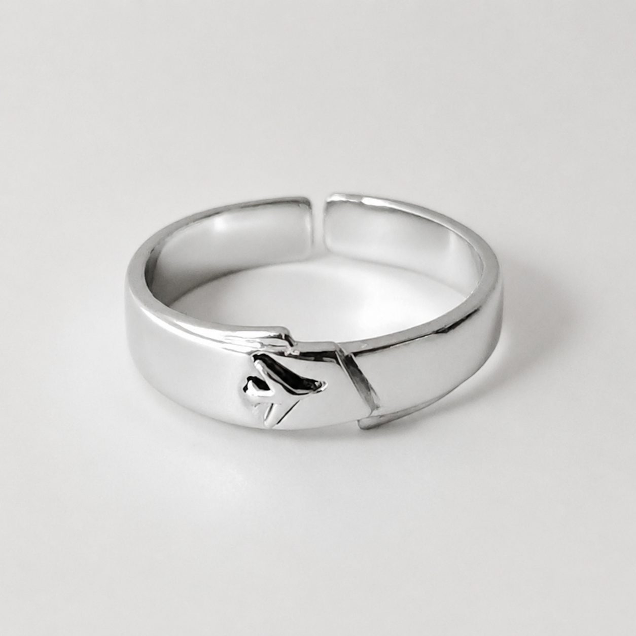 CALEB-LV.100 Affinity Couple Rings, Open Ring(Adjustable, Can Be Adjusted 6 to 9)
