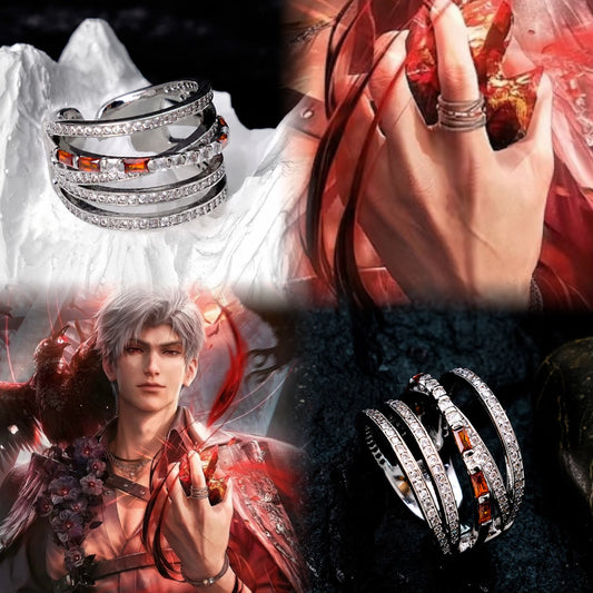 SYLUS- Approaching Dusk Ring (Adjustable 6” to 9”)