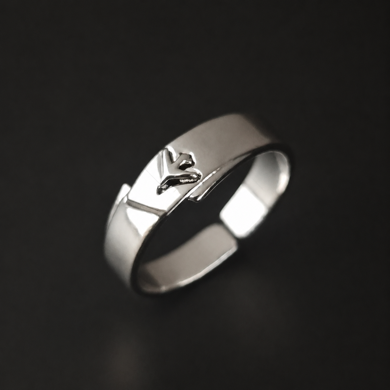 CALEB-LV.100 Affinity Couple Rings, Open Ring(Adjustable, Can Be Adjusted 6 to 9)
