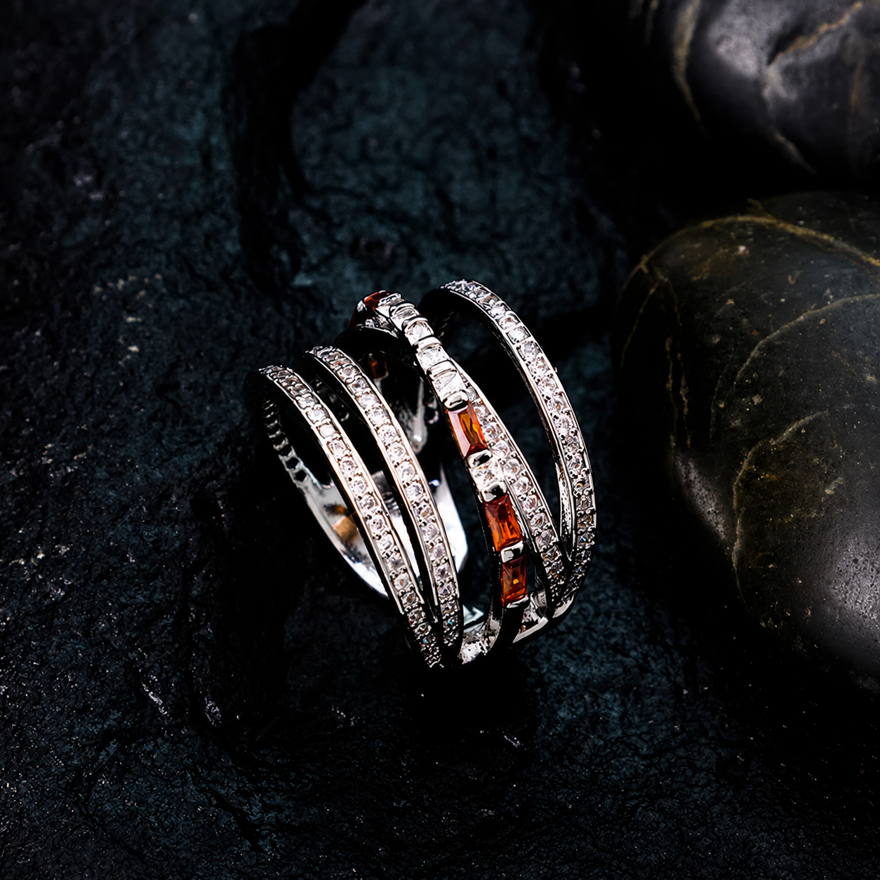 SYLUS- Approaching Dusk Ring (Adjustable 6” to 9”)