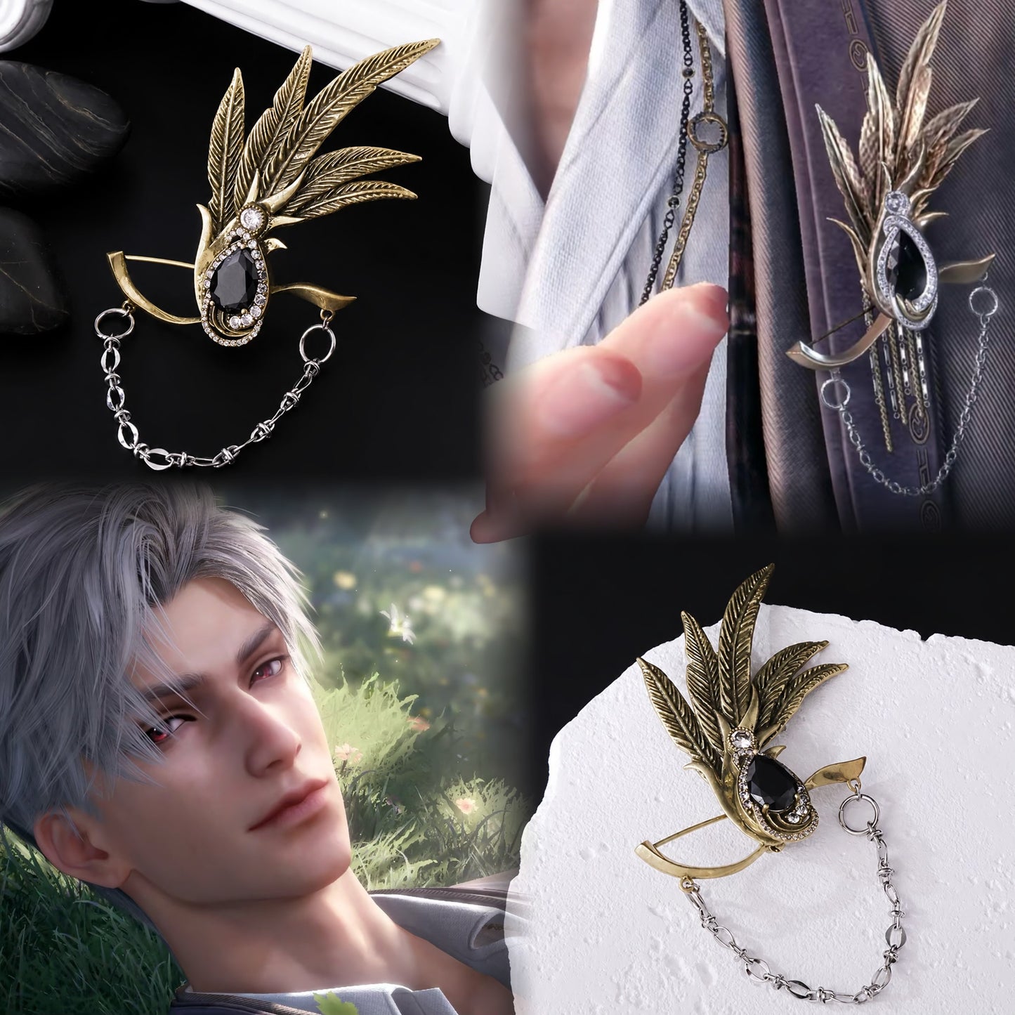 SYLUS-Where Hearts Live Brooch Pin