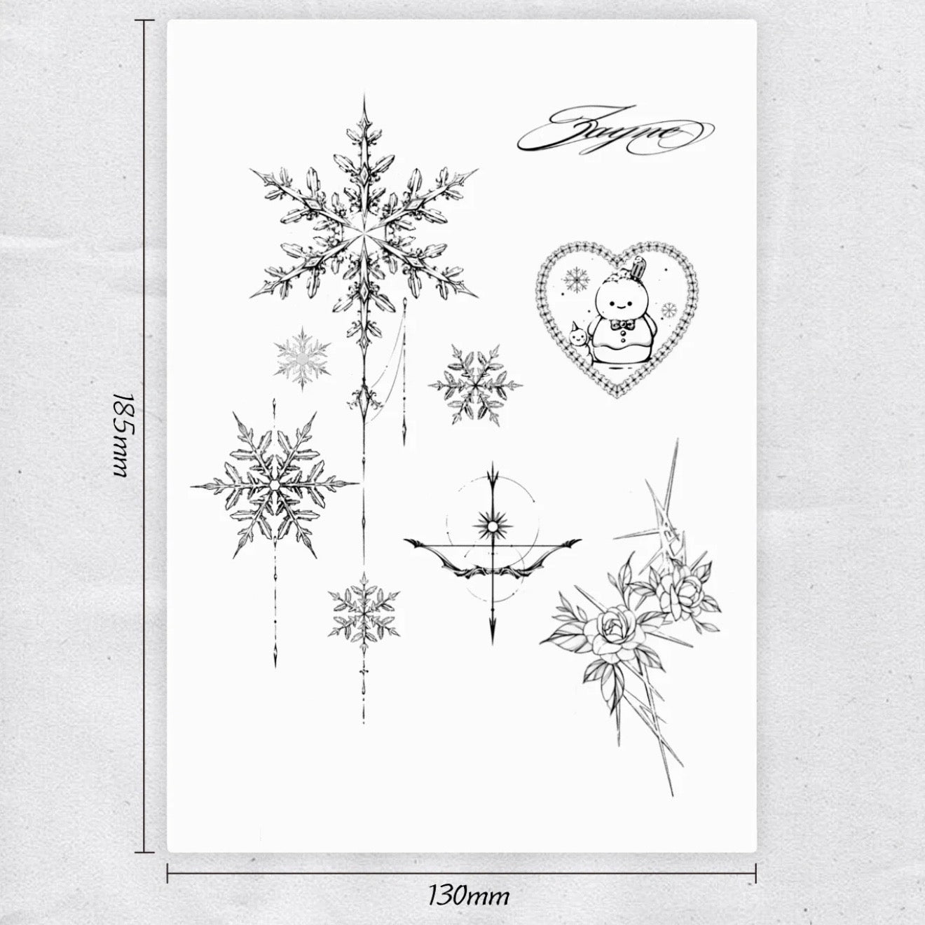 ZAYNE-Herbal Grass Texture Tattoo Sticker