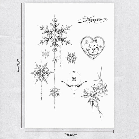 ZAYNE-Herbal Grass Texture Tattoo Sticker