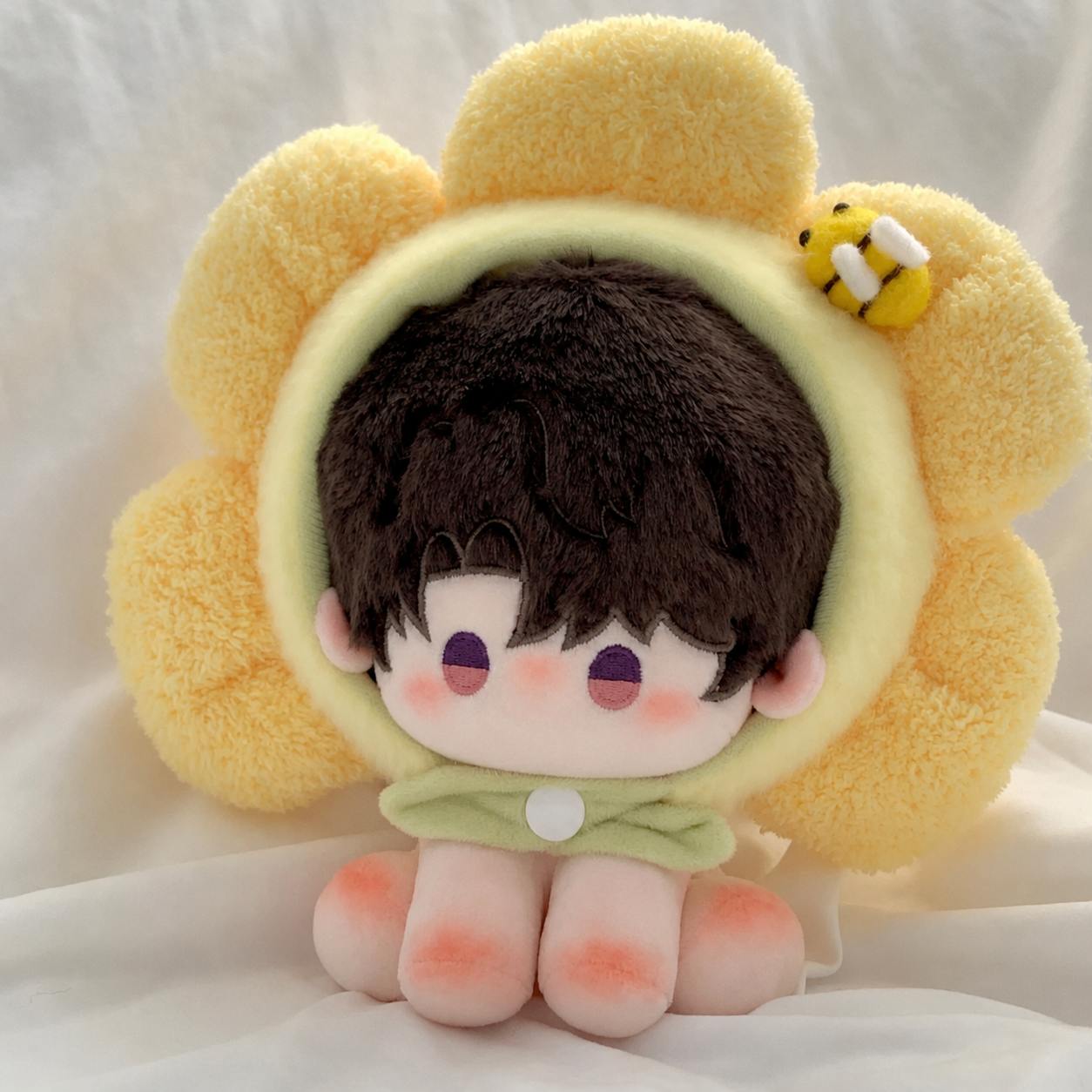 CALEB-Sitting Cotton Doll with Headgear 6”（15cm）