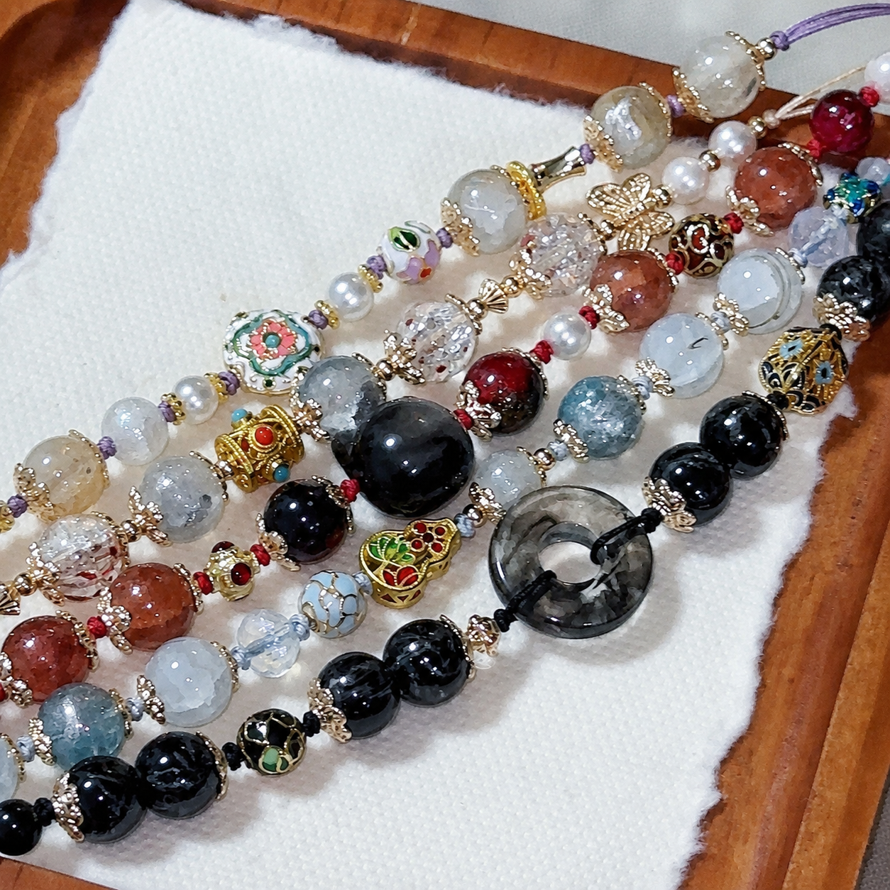 XAVIER-Blades with Blossoms Concept Bracelet （Adjustable）