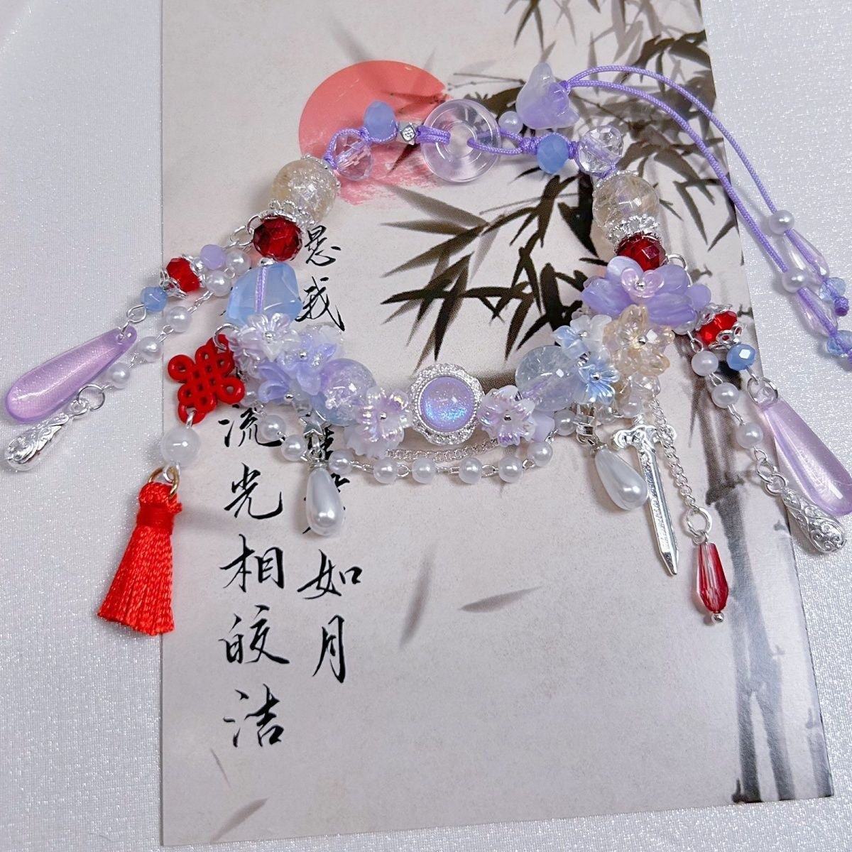 XAVIER- Blades with Blossoms Concept Bracelet （Adjustable）