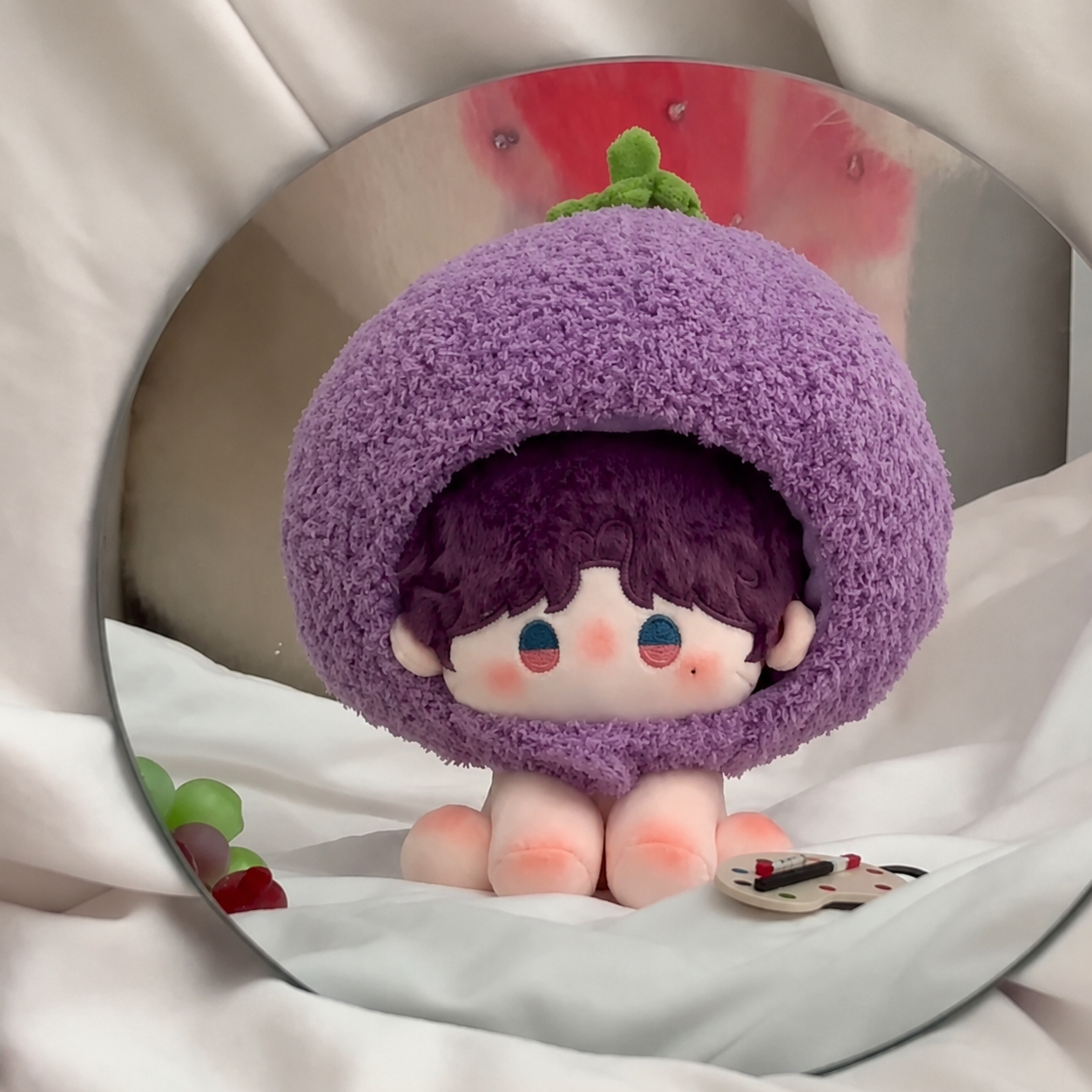 CALEB-Sitting Cotton Doll with Headgear 6”（15cm）