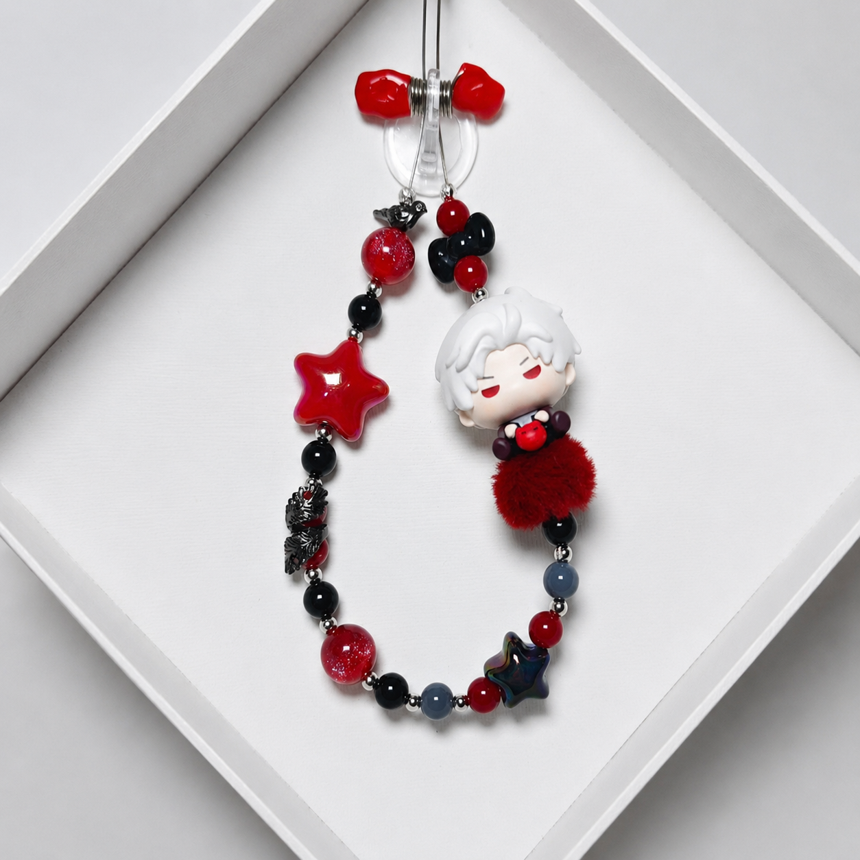 SYLUS-Phone Key Pendant with Clay Charm