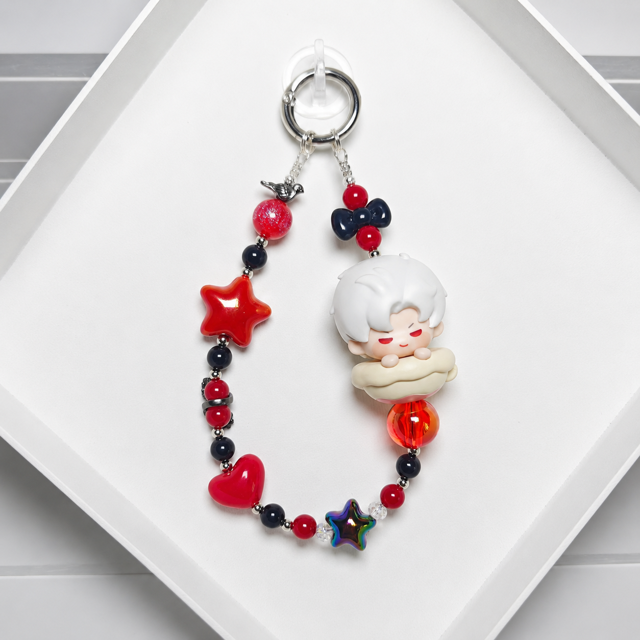 SYLUS-Phone Key Pendant with Clay Charm