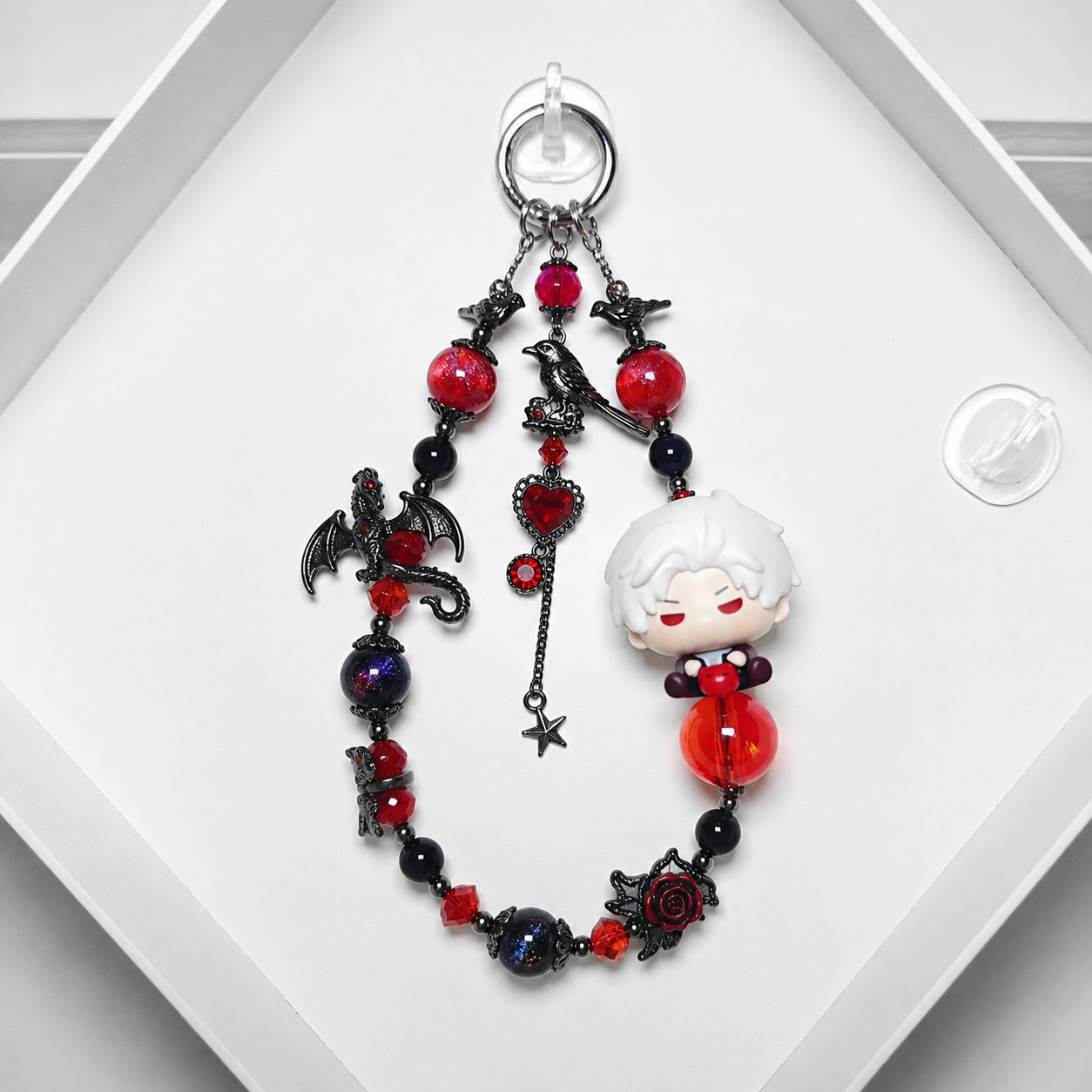 SYLUS-Phone Key Pendant with Clay Charm