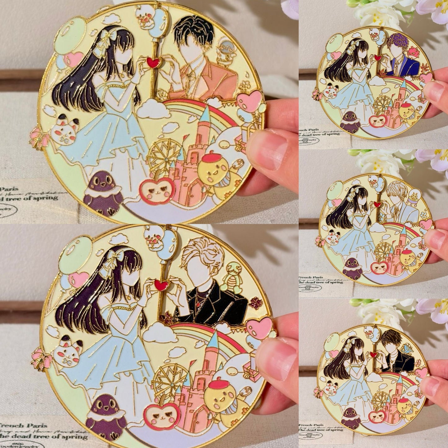 5-in-1 Rotatable Badge-SYLUS+CALEB+RAFAYEL+ZAYNE+XAVIER
