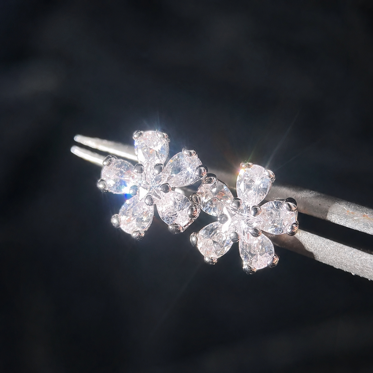 XAVIER-Starfall Sanctuary Wedding Card Earrings