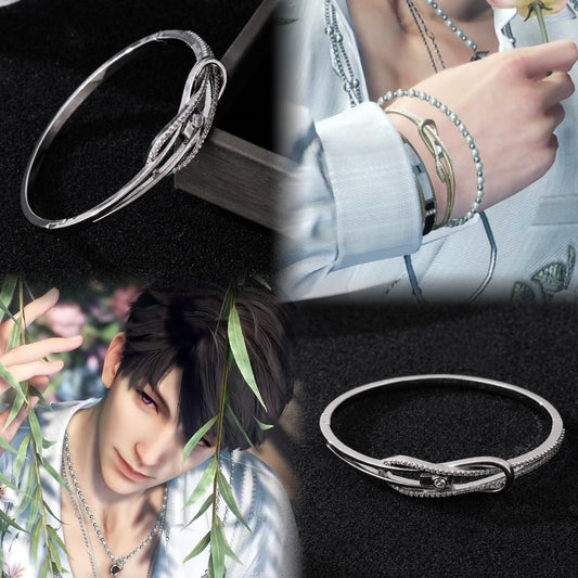 CALEB-Floating Floraletter Bracelet (Suitable for wrist circumference within 5.91”)