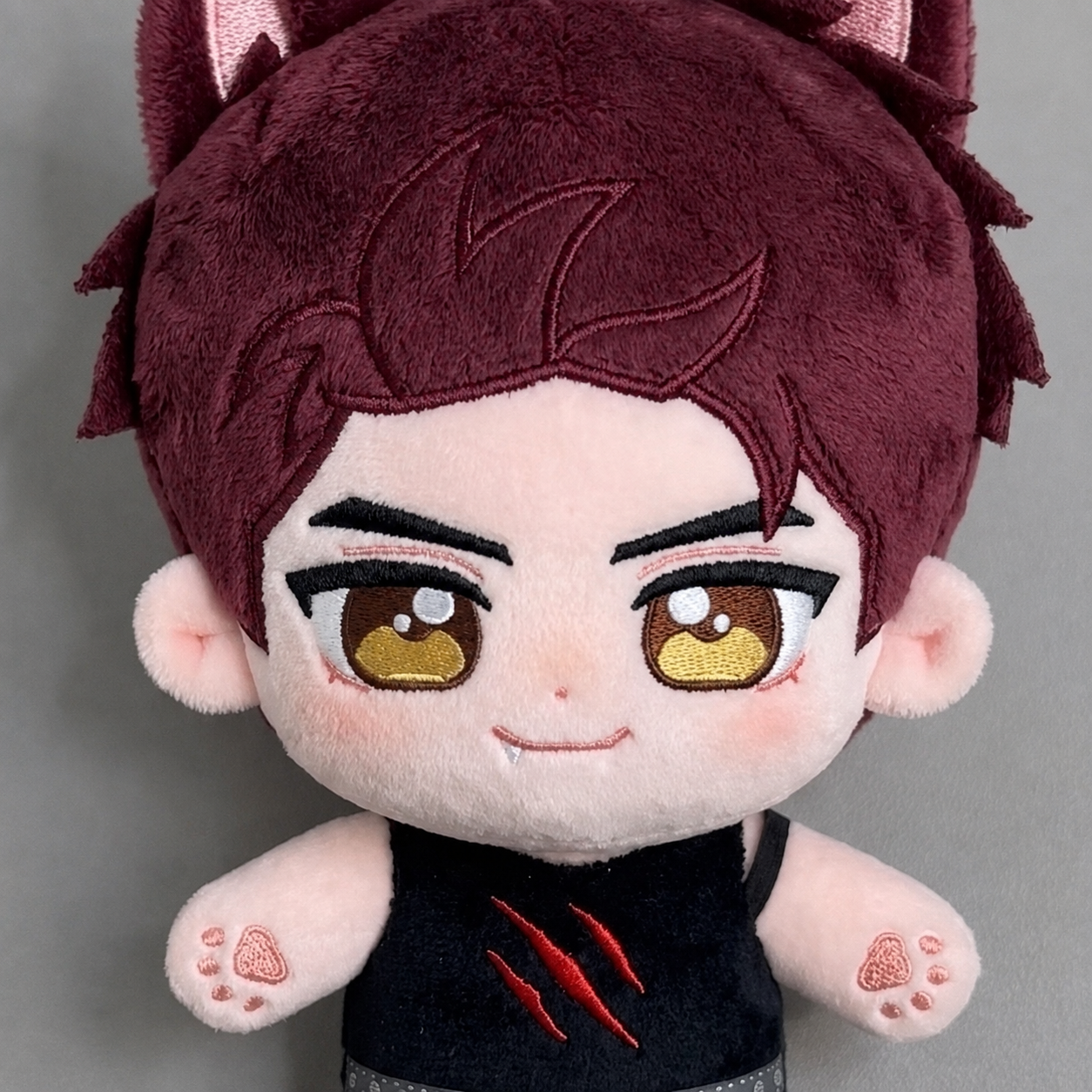 VALKO-Companion Plush Doll 20cm（7.87inch）（With Wolf Claw Vest）【Presale, Shipped within 5 Days】