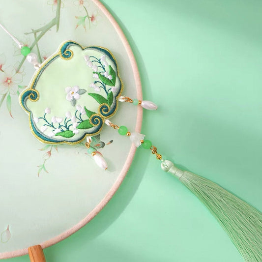 VALKO-Lily of the Valley Decor Sachet Charm【Only sachets are sold. Do not contain incense pouches. Incense pouches contain plant powder and are strictly prohibited for export】