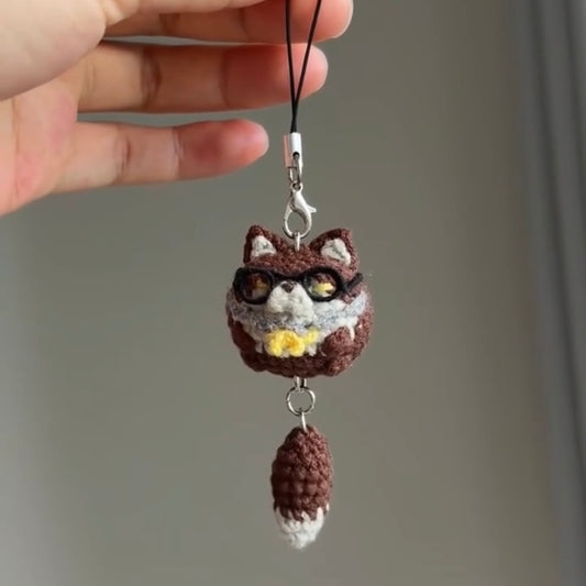 VALKO-100% Handmade Knitted Wolf Pendant【Presale, Ship within 20 Days】