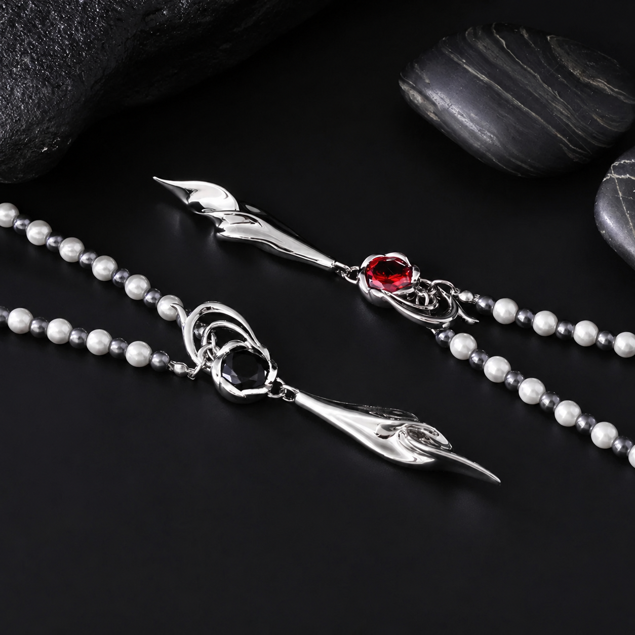 CALEB-Floating Floraletter Necklace