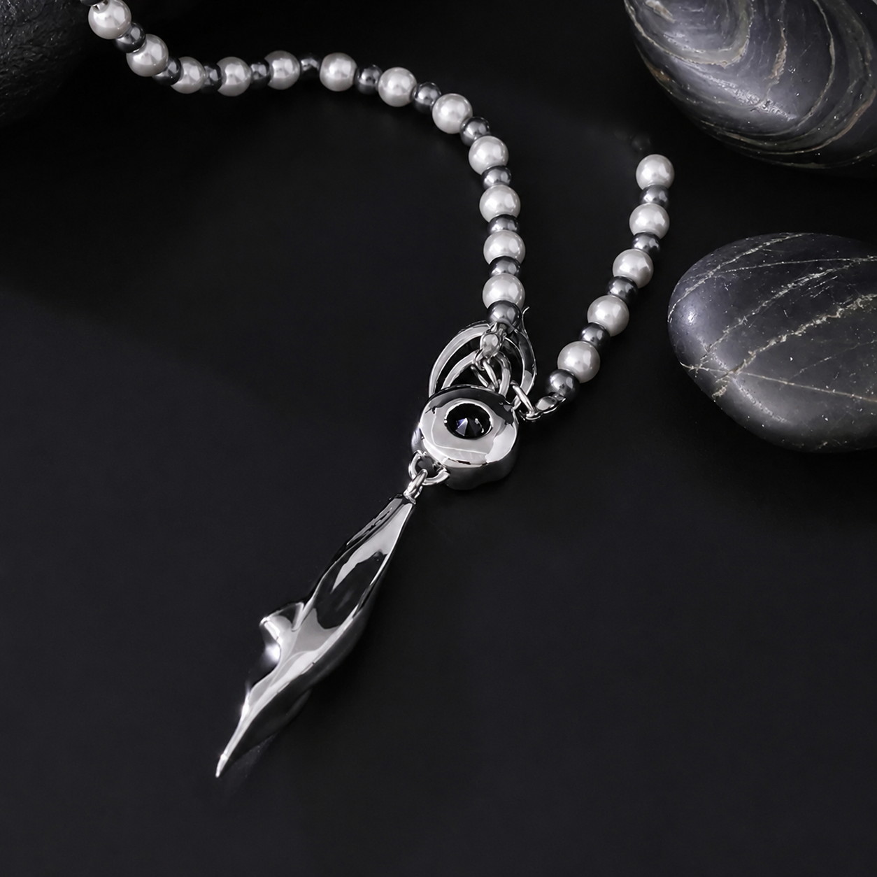 CALEB-Floating Floraletter Necklace