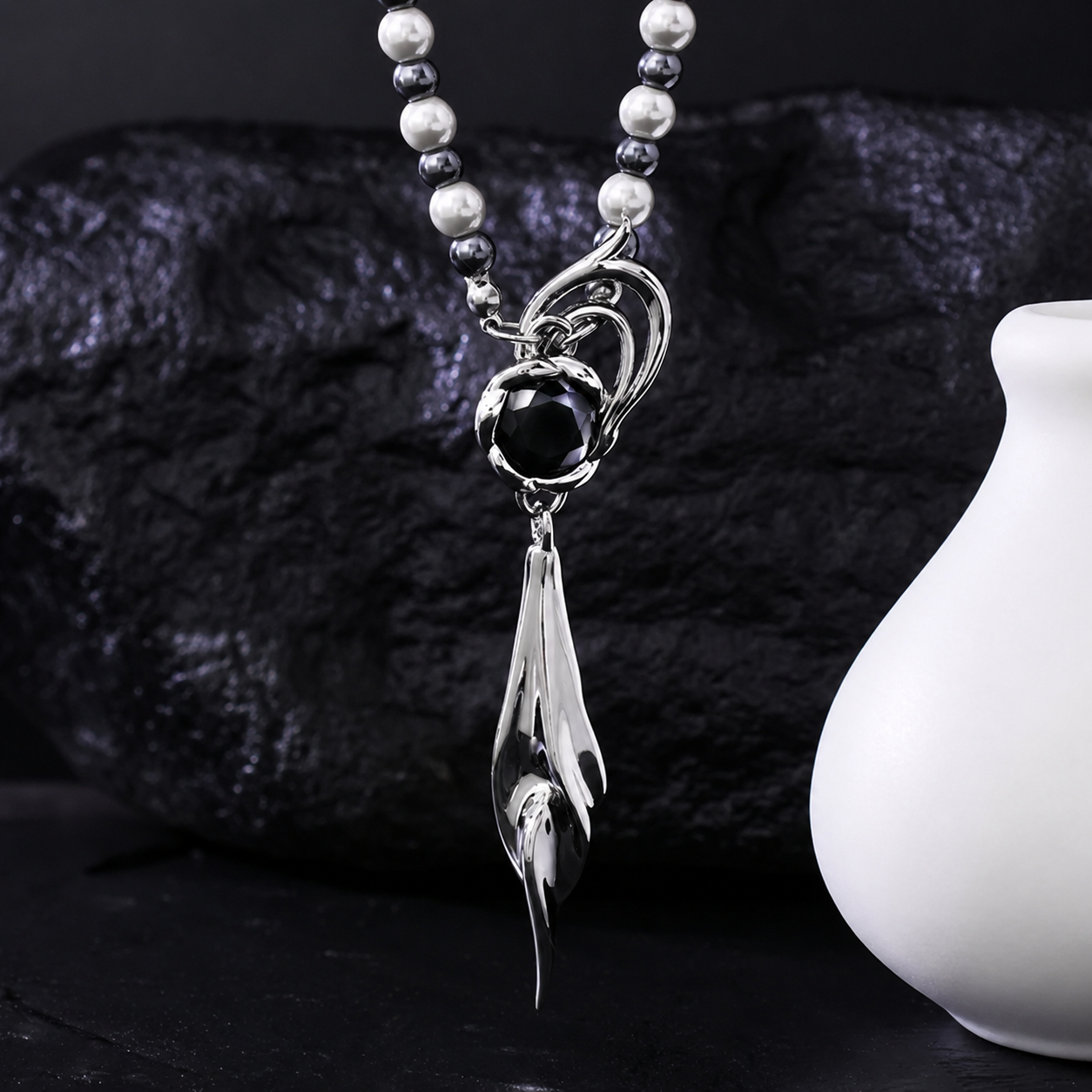 CALEB-Floating Floraletter Necklace