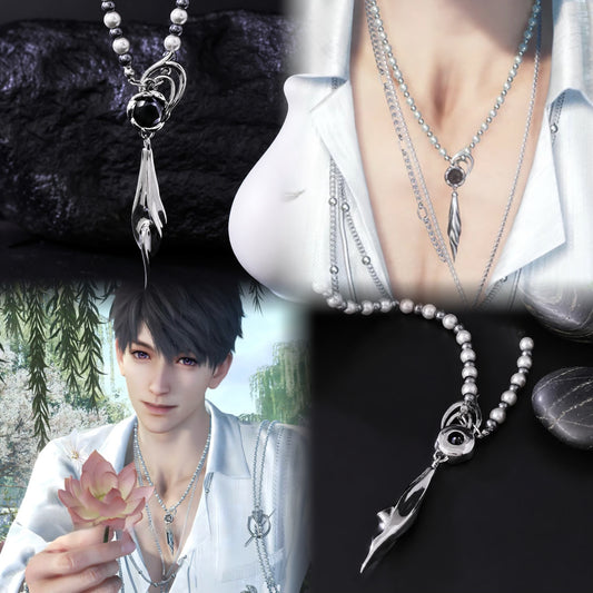 CALEB-Floating Floraletter Necklace