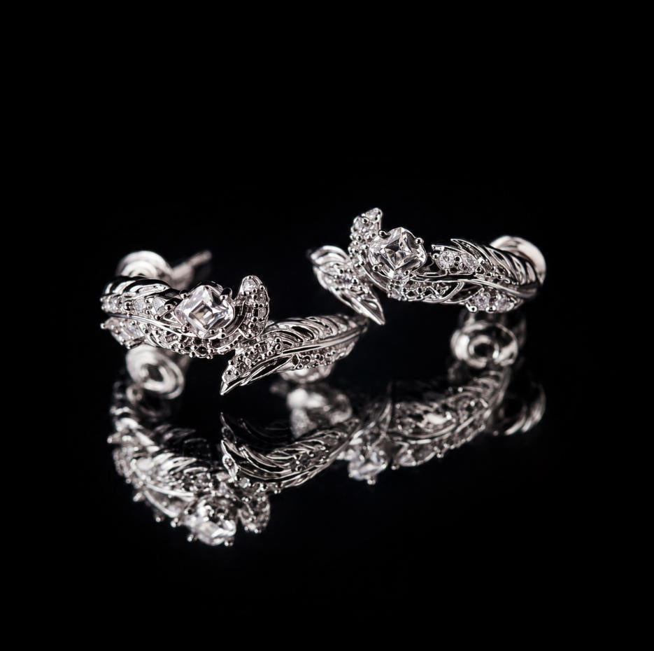 SYLUS-Wayward Wonderland Wedding Card Earrings