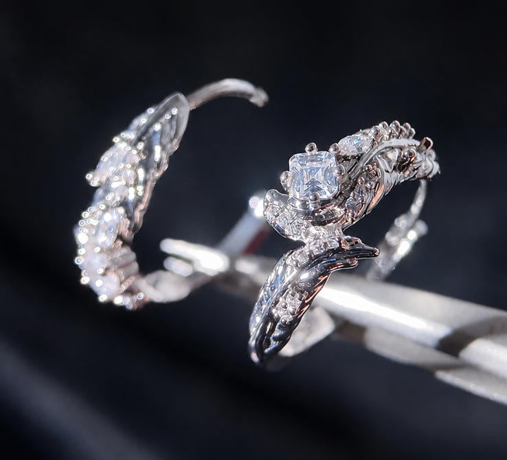 XAVIER-Starfall Sanctuary Wedding Card Earrings